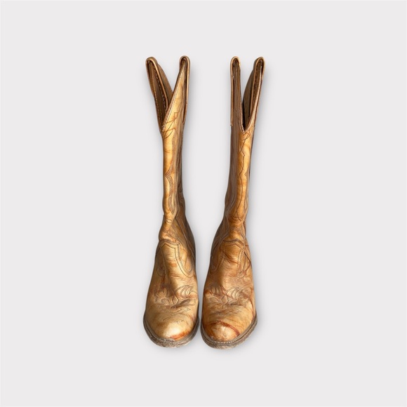 Vintage Leather Miss Capezio Country Western Cowgirl Boots size W7.5 - Picture 3 of 10